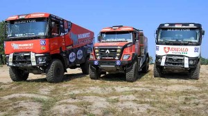 Trojice kamionů se chystá na Dakar
